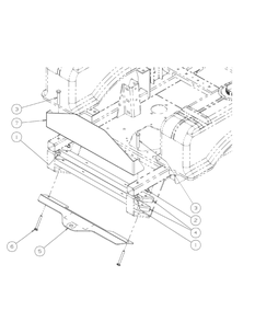 Rear Bumper Diagram and Parts List for M48-KW 53AI8CTV750-23HP Cub Cadet Lawn Tractor